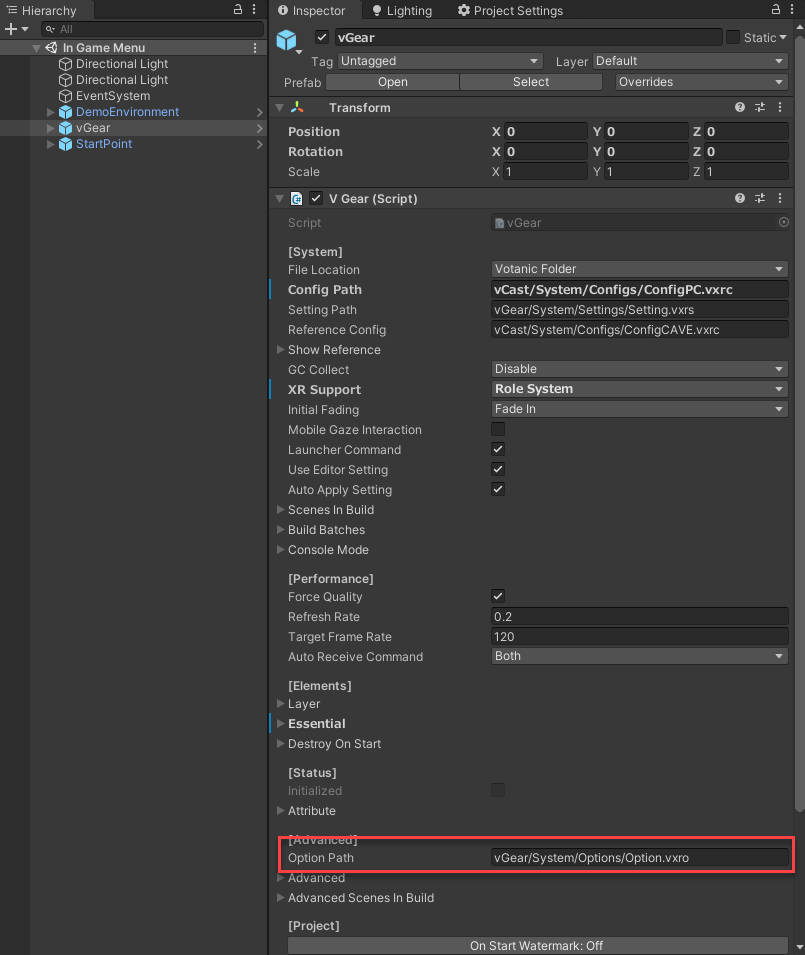 Using In-Game and Landing Menu